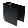 Workstation Heavy-Duty Vinyl EZD Reference Binder with Finger Hole  5in Cap  Black TH883802